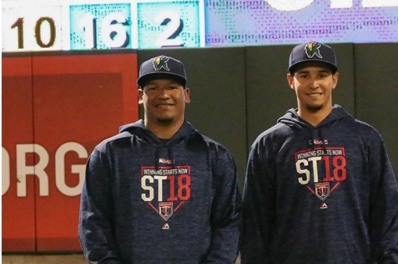 IG @Milb / (izq) Edwar Colina, (der) Jovani Morán.