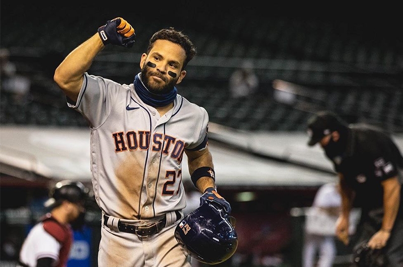 José Altuve aportó 2 imparables en victoria de los Astros